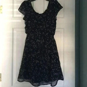 Women's Navy bow dress
